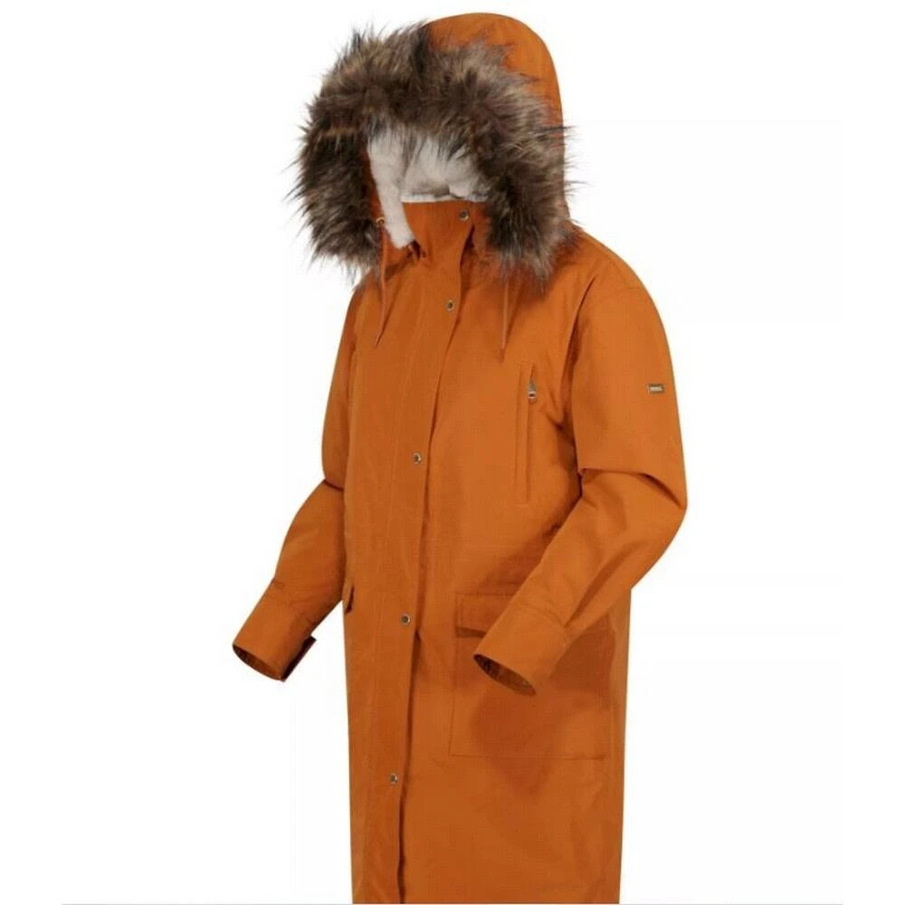 Regatta Womens/Ladies Shiloh Faux Fur Trim Parka (Black) 13 Regatta Womens/Ladies Shiloh Faux Fur Trim Parka (Black) - Image 11
