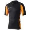 Mens Tight Fit Curve Premium Match Sports Shirt (Black / Gold)