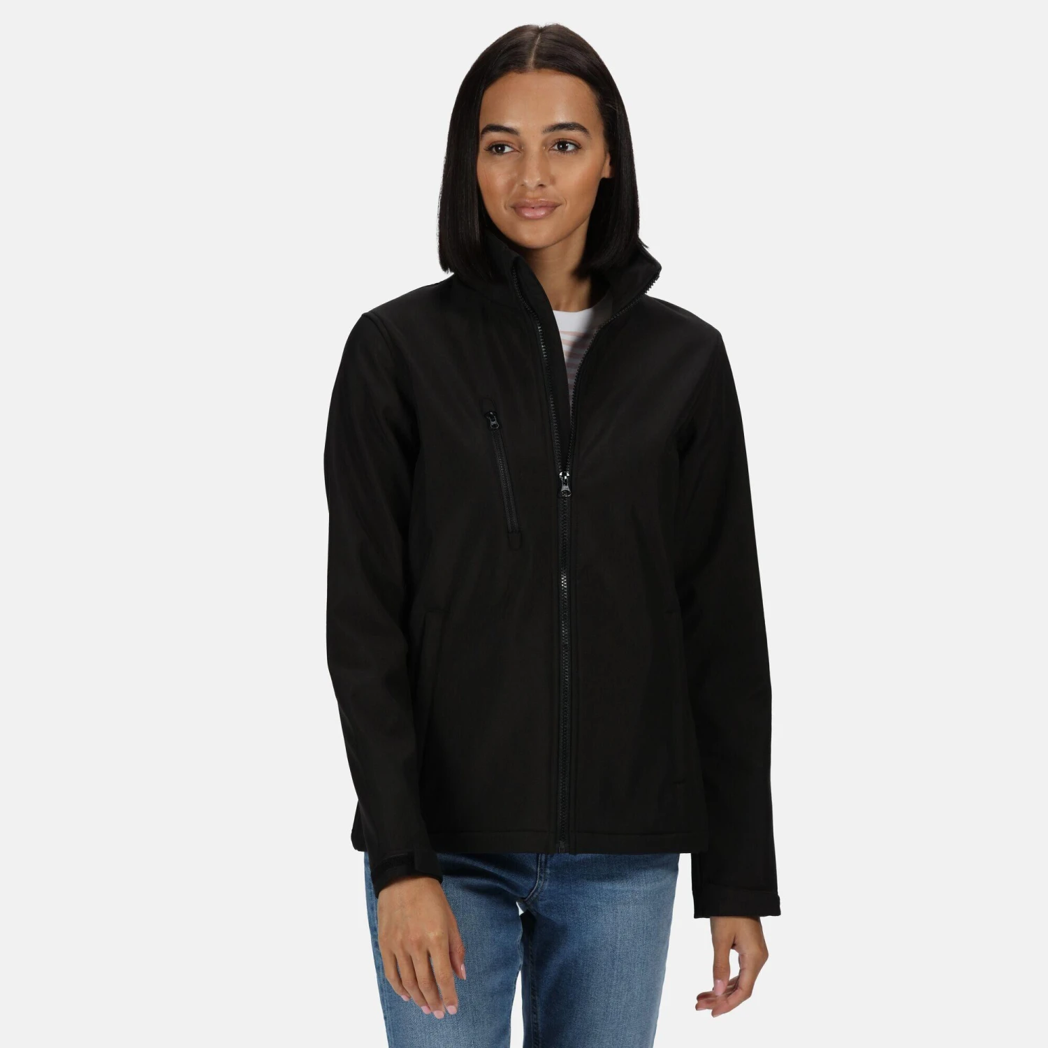 Regatta Womens/Ladies Ablaze Three Layer Soft Shell Jacket (Black) 6 Regatta Womens/Ladies Ablaze Three Layer Soft Shell Jacket (Black) - Image 4