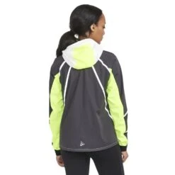 Craft Pro Hydro Lumen 2 Womens Running Jacket Grey/Black/Lime -Outdoor Equipment Store k19b755efdb143fe971726189d8fba315