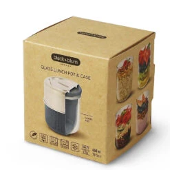 Black+Blum Glass Lunch Bowl 450ml Slate -Outdoor Equipment Store k28e5252f57152de33659514e2d7b7d69