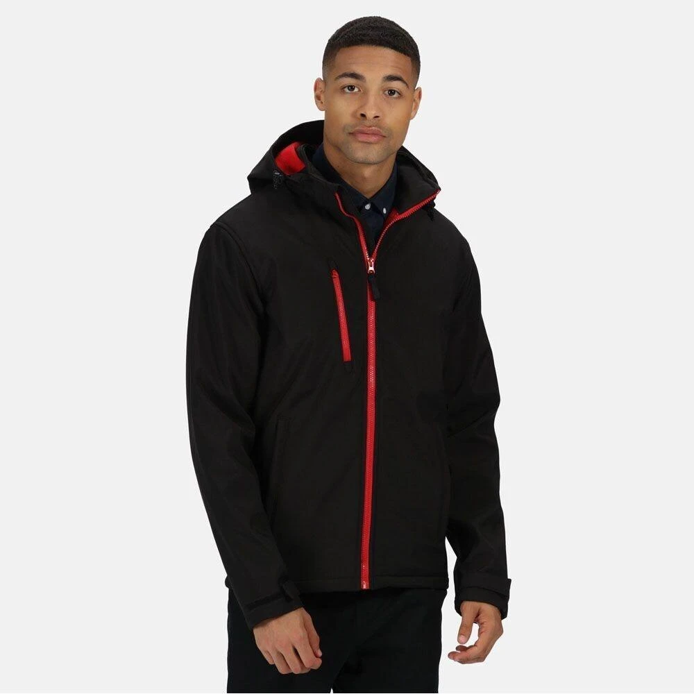 Regatta Mens Venturer Three Layer Soft Shell Jacket (Black) 10 Regatta Mens Venturer Three Layer Soft Shell Jacket (Black) - Image 8