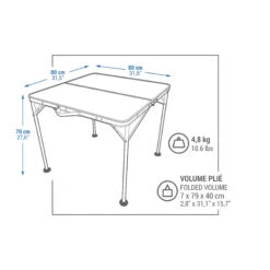 Quechua FOLDING CAMPING TABLE - 4 PEOPLE -Outdoor Equipment Store k306a34db227a4d14afa01dffe7b2be33