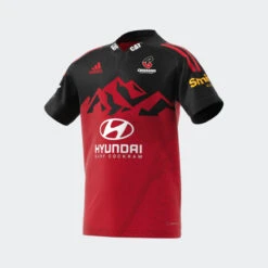 Adidas Kids Crusaders Home Rugby Shirt HA2350 Red