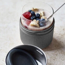 Black+Blum Glass Lunch Bowl 450ml Slate -Outdoor Equipment Store k456140d8a6e71764f00b5c6cd0be2aa4