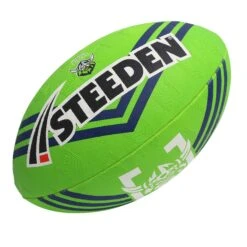 Steeden NRL 2023 Canberra Raiders Supporter Ball Green/Navy