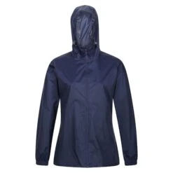 Regatta Womens/Ladies Packaway Waterproof Jacket (Black) -Outdoor Equipment Store k5821008fb2623728e284161a5a7f5e95