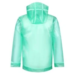 Regatta Childrens/Kids Hallow Transparent Hooded Waterproof Jacket (Ice Green) 8 Regatta Childrens/Kids Hallow Transparent Hooded Waterproof Jacket (Ice Green) -Outdoor Equipment Store k5d6ec13525d0f88b53517dba1690cced