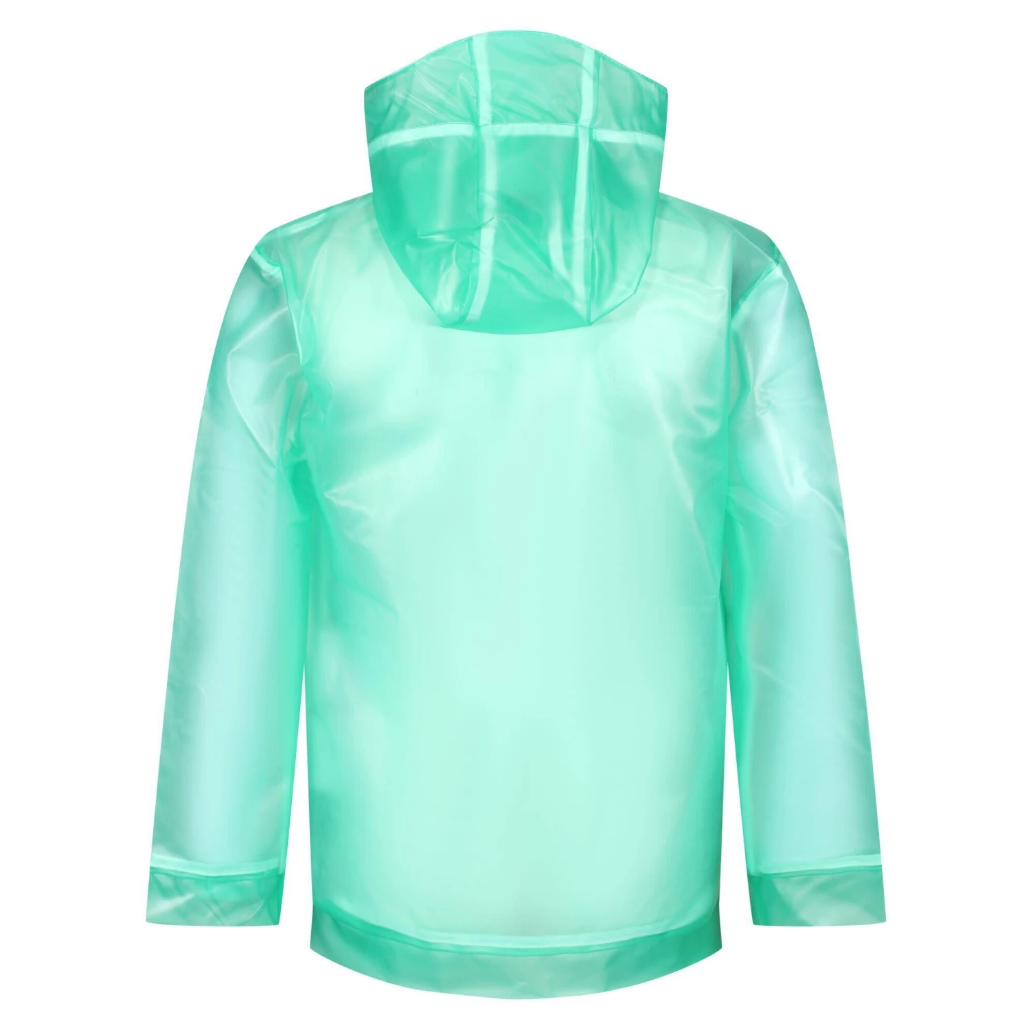 Regatta Childrens/Kids Hallow Transparent Hooded Waterproof Jacket (Ice Green) 4 Regatta Childrens/Kids Hallow Transparent Hooded Waterproof Jacket (Ice Green) - Image 2