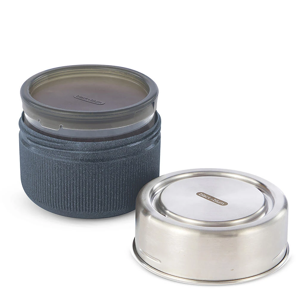 Black+Blum Glass Lunch Bowl 600ml Slate 4 Black+Blum Glass Lunch Bowl 600ml Slate - Image 2