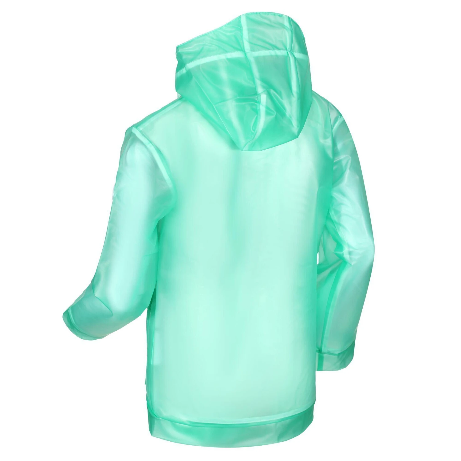 Regatta Childrens/Kids Hallow Transparent Hooded Waterproof Jacket (Ice Green) 5 Regatta Childrens/Kids Hallow Transparent Hooded Waterproof Jacket (Ice Green) - Image 3