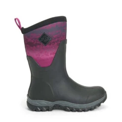 Muck Boots Unisex Arctic Sport Mid Pull On Wellies (Black/Magenta) -Outdoor Equipment Store k795ab352eafca593a3f04f23c24f79f8