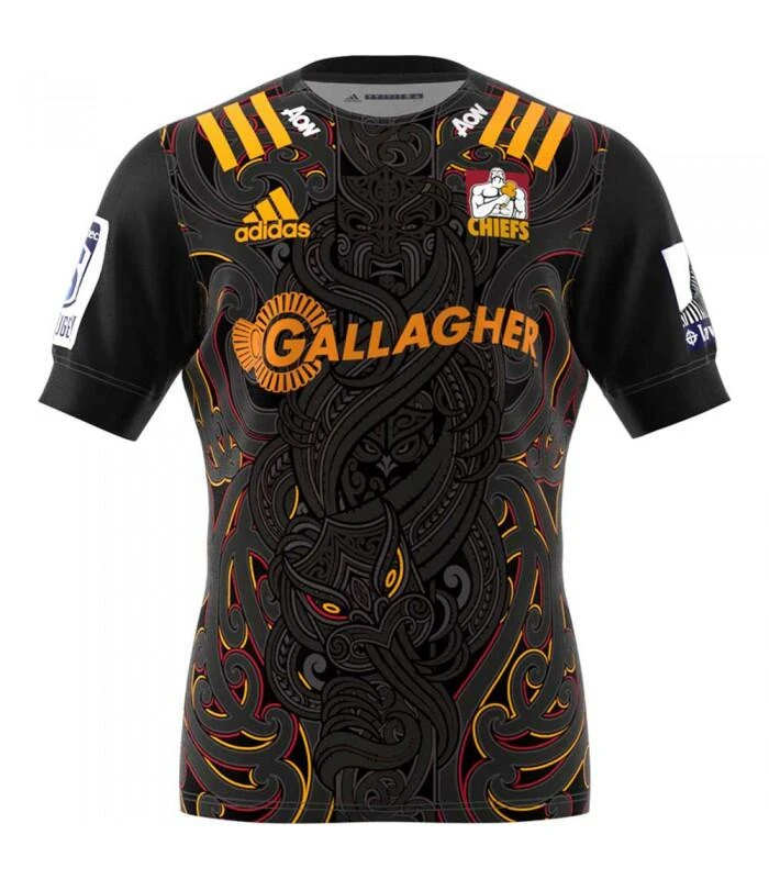 Adidas Chiefs Adults Home Rugby Shirt ED7956 Black 3 Adidas Chiefs Adults Home Rugby Shirt ED7956 Black