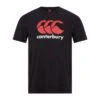 Canterbury Mens Logo TShirt (Black/White/Red) -Outdoor Equipment Store k80c7d7a7f6361e85b17b7d77d34bd9a7
