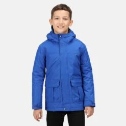 Regatta Boys Bardron Waterproof Jacket (Surf Spray) -Outdoor Equipment Store k82cda88c5459ba0a8810b7c591d49219