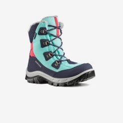 Quechua KIDS' WARM WATERPROOF HIKING BOOTS - SH500 WARM HIGH LACES - SIZE 11.5C -Outdoor Equipment Store k831afcc03586e85030e6869f875467a2