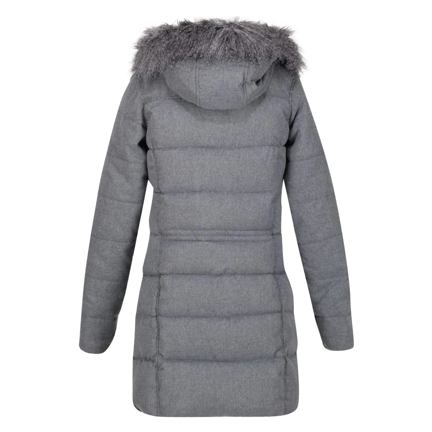 Regatta Womens/Ladies Della Wool Effect Insulated Parka (Cyberspace Marl) 4 Regatta Womens/Ladies Della Wool Effect Insulated Parka (Cyberspace Marl) - Image 2