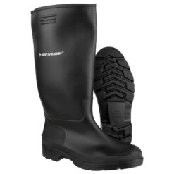 Dunlop Pricemastor Plain Rubber Wellingtons BLACK -Outdoor Equipment Store k837b23f37636d1fa803140bb16bba4a1