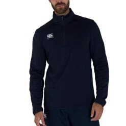 Canterbury Mens Club Zip Neck Track Top (Black) -Outdoor Equipment Store k83dfe8ac7633c3b091847e46069021fc