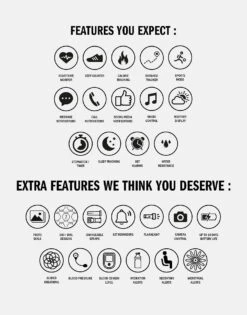 Sekonda Flex White Silicone Strap Smart Watch With Silver Case -Outdoor Equipment Store k88272c8600a1187eccabcc4cdf740013 2