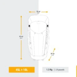 Women’s Ultralight Trekking Backpack 45+10 L -Outdoor Equipment Store k89aa17a85440973a5bdeb2cf73a86143