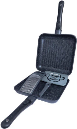 RidgeMonkey Connect Pan & Griddle XXL Granite Edition (RM781) -Outdoor Equipment Store k8ab763671cb8738260db4e14bea35588