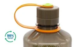 Nalgene 1L Narrow Mouth Sustain Water Bottle - Made From 50% Plastic Waste -Outdoor Equipment Store k8fad8decd938fb9205bb77db2dbebbd6