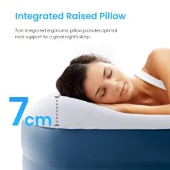 King Comfort Plus Air Bed – Navy/White -Outdoor Equipment Store k94df78e488568a986aea9dafbf2a598f