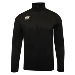 Canterbury Mens Club Zip Neck Track Top (Black)