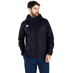 Canterbury Mens Club Waterproof Jacket (Black) -Outdoor Equipment Store k9f4f86d84702d401c94be19e4312dfd4