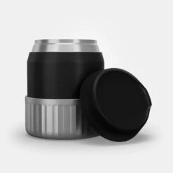 Quechua Stainless Steel Isothermal Food Box For Hiking MH500 0.8 L With Bowl Black -Outdoor Equipment Store ka2e12d4fd47de5b6c38e2f06a732e432