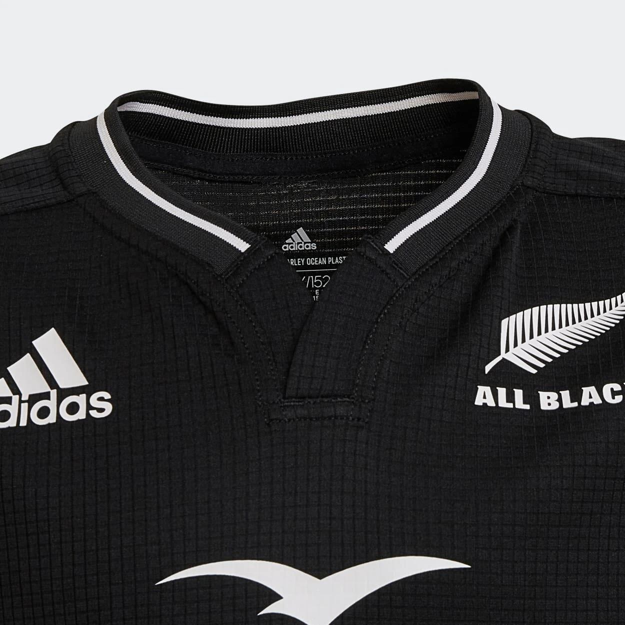 Adidas New Zealand All Blacks Kids Home Rugby Shirt HG7308 Black 5 Adidas New Zealand All Blacks Kids Home Rugby Shirt HG7308 Black - Image 3