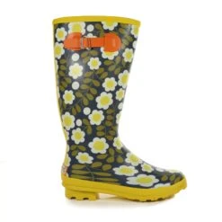 Regatta Womens/Ladies Orla River Floral Wellington Boots (Black/Yellow/Green) 9 Regatta Womens/Ladies Orla River Floral Wellington Boots (Black/Yellow/Green) -Outdoor Equipment Store kb1188d94082f1bf0762ab41c85ba217c
