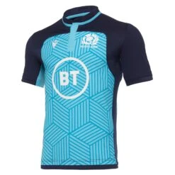 Macron Scotland SRU Kids Training Rugby Shirt 58121629 Blue
