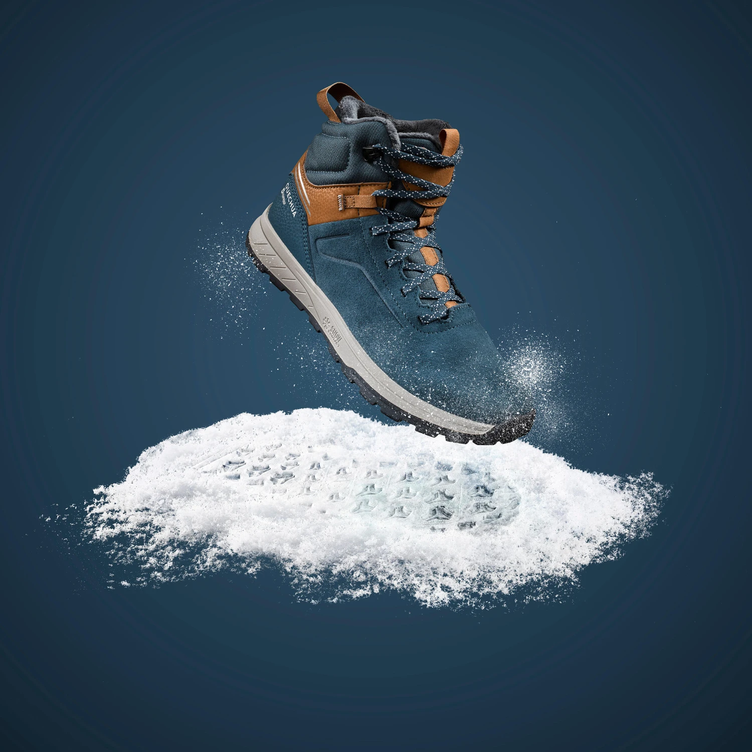 Quechua Kids' Warm And Waterproof SH500 Lace-up Leather Hiking Shoes - Size 2.5 22 Quechua Kids' Warm And Waterproof SH500 Lace-up Leather Hiking Shoes - Size 2.5 - Image 20