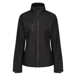 Regatta Womens/Ladies Ablaze Three Layer Soft Shell Jacket (Black)