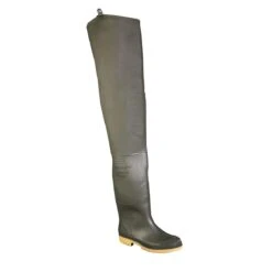 Administrator Thigh Wader / Mens Boots / Plain Rubber Wellingtons (Green)