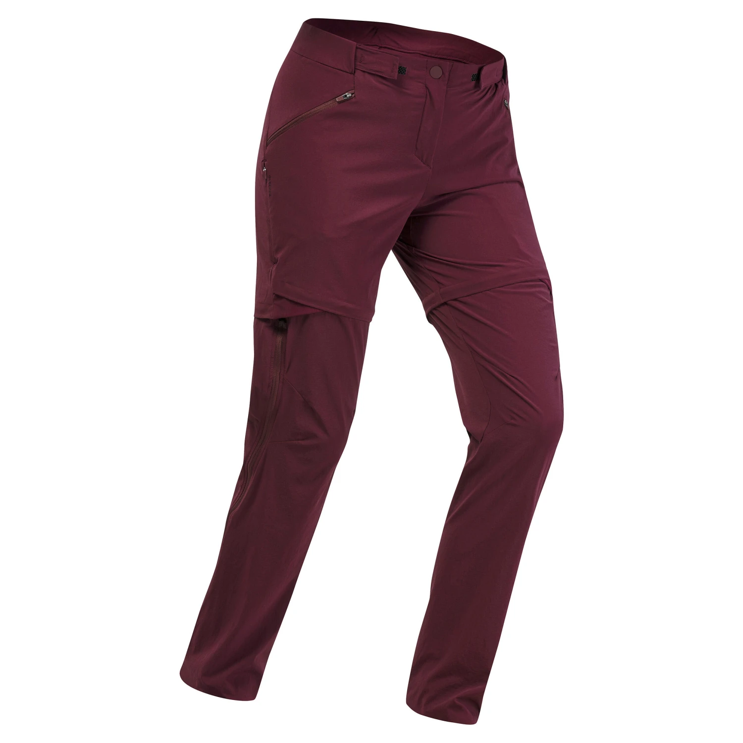 Quechua Women's Convertible Mountain Walking Trousers - MH550 4 Quechua Women's Convertible Mountain Walking Trousers - MH550 - Image 2