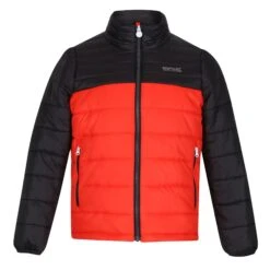 Regatta Childrens/Kids Freezeway III Insulated Padded Jacket (Cajun Orange/Black)