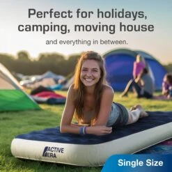 Single Camping Air Bed – Navy/White 14 Single Camping Air Bed – Navy/White -Outdoor Equipment Store ke0160c9288cb4396f815e970710f66df
