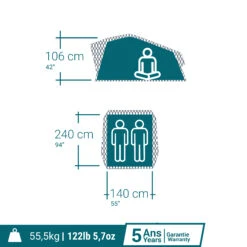 Quechua Roof Tent MH500 Fresh & Black 2P 17 Quechua Roof Tent MH500 Fresh & Black 2P -Outdoor Equipment Store ke90fc7ebad508388361432c5420b6254