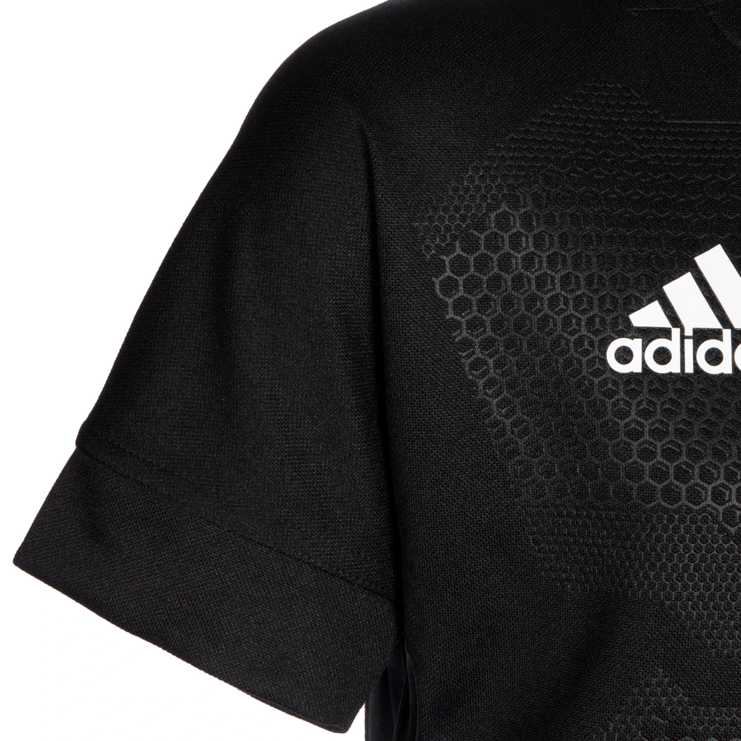ADIDAS Kids' Rugby Short-Sleeved All Blacks Replica Home Shirt - Black 6 ADIDAS Kids' Rugby Short-Sleeved All Blacks Replica Home Shirt - Black - Image 4