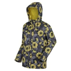 Regatta Womens/Ladies Orla Kiely Waterproof Winter Raincoat (Heligan Yellow) -Outdoor Equipment Store kf7e8e4e8df6d755425a327d20d7a3d37